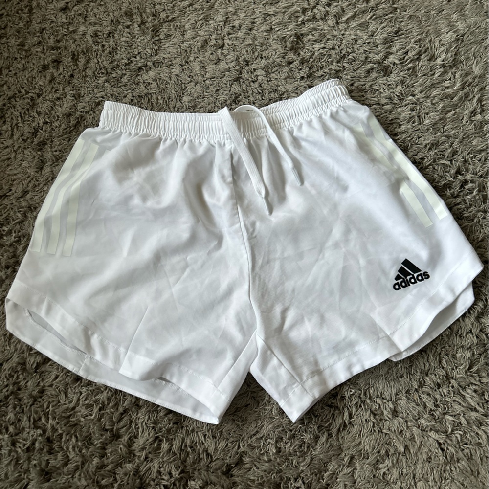 Adidas Women’s Unlined White Aeroready Shorts